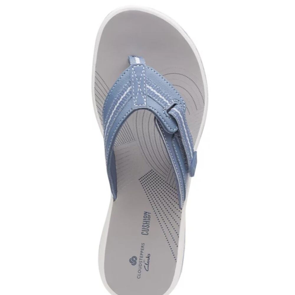 Clarks Women's Cloudsteppers Brinkley Jazz Sandals Blue Gray Size 11 - Picture 3 of 5